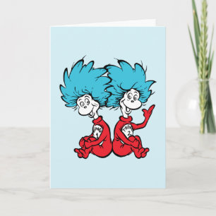Cat in the Hat Thing One & Thing Two Card