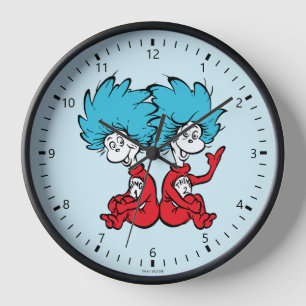 Cat in the Hat Thing One & Thing Two Clock