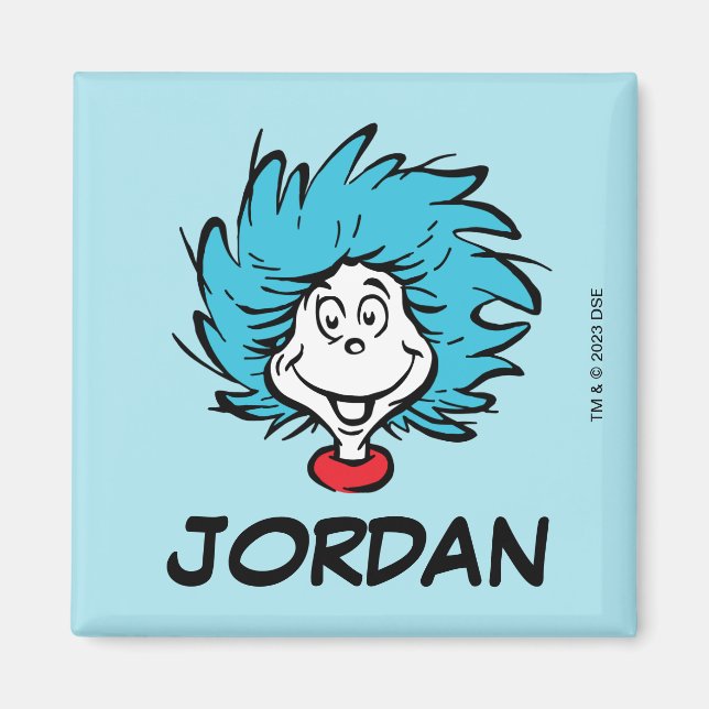 Cat in the Hat Thing One Thing Two - Custom Thing Magnet (Front)
