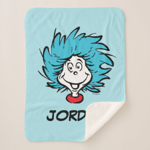 Cat in the Hat Thing One Thing Two - Custom Thing Sherpa Blanket