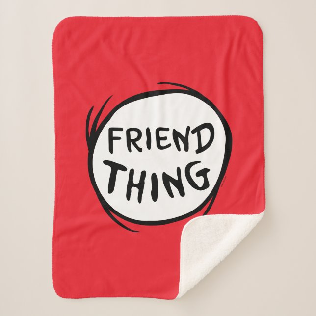 Cat in the Hat Thing One Thing Two - Friend Thing Sherpa Blanket (Front)