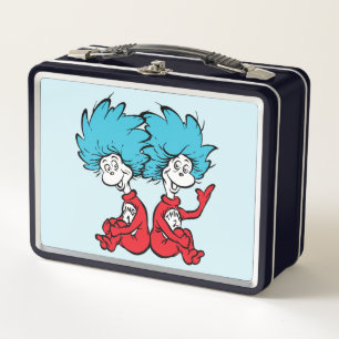 Cat in the Hat Thing One & Thing Two Metal Lunch Box