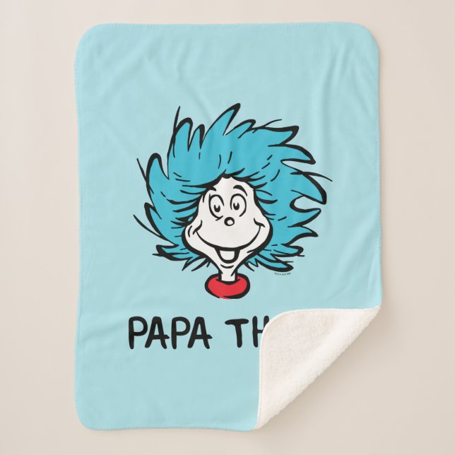 Cat in the Hat | Thing One Thing Two - Papa Thing Sherpa Blanket (Front)