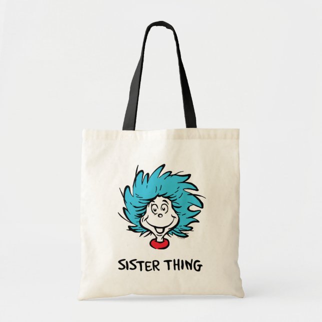 Cat in the Hat Thing One Thing Two - Sister Thing Tote Bag (Front)