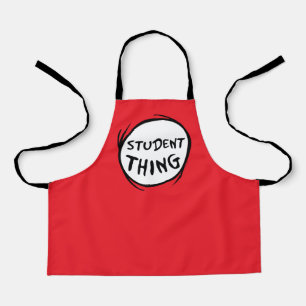 Cat in the Hat Thing One Thing Two Student Thing Apron