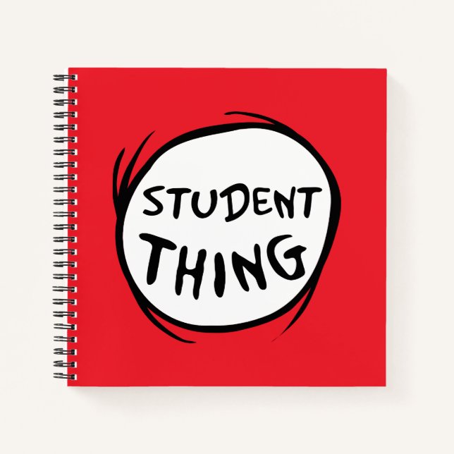 Cat in the Hat Thing One Thing Two Student Thing Notebook (Front)