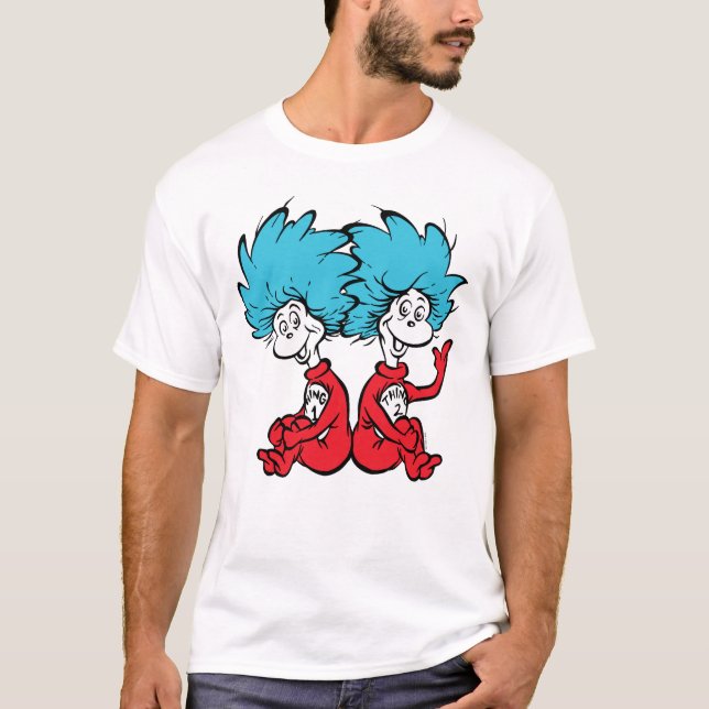 Cat in the Hat Thing One & Thing Two T-Shirt (Front)