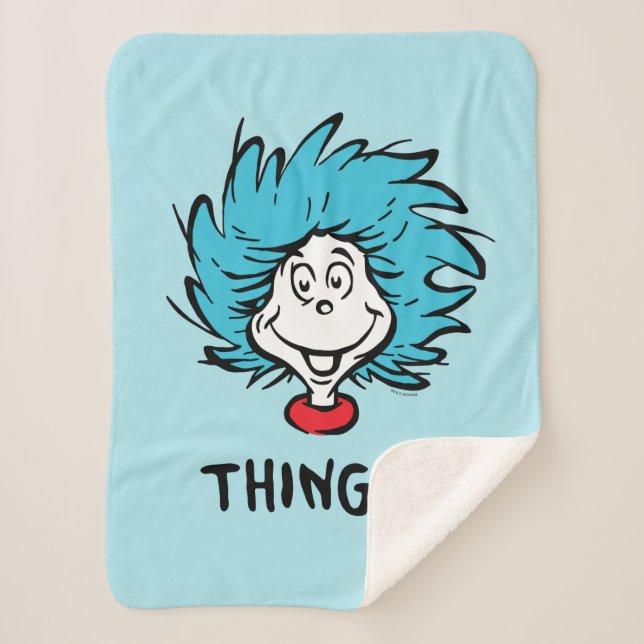 Cat in the Hat | Thing Two Sherpa Blanket (Front)