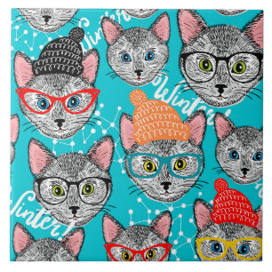 Cat in the hat tile