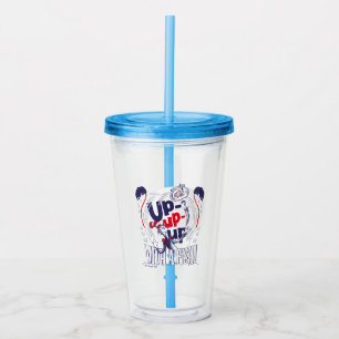Cat In the Hat Up-Up-Up With A Fish Acrylic Tumbler