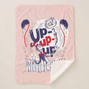 Cat In the Hat   Up-Up-Up With A Fish Sherpa Blanket