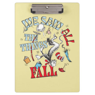 Cat In the Hat   We Saw All the Things Fall Clipboard