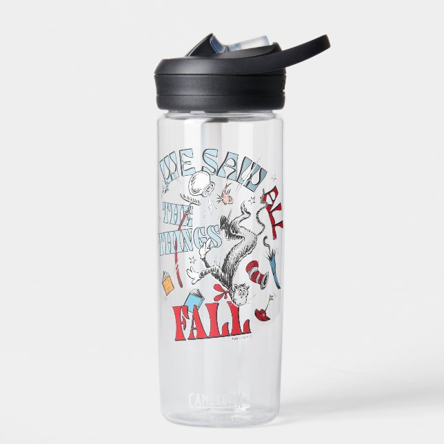 Cat In the Hat | We Saw All the Things Fall Water Bottle (Left)