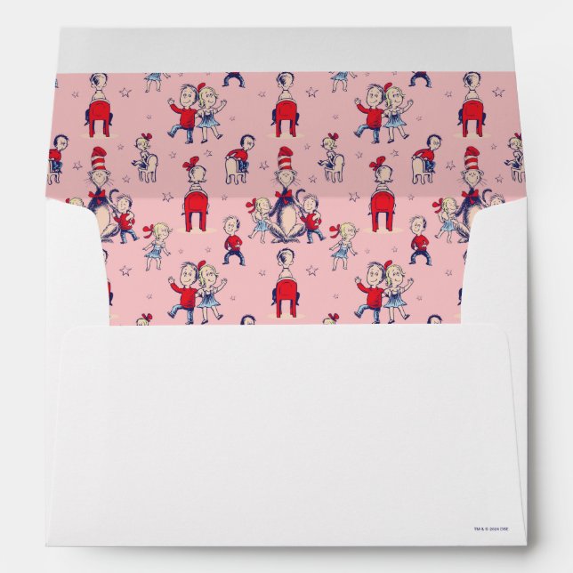 Cat In The Hat | With Kids Pattern Envelope (Back (Bottom))