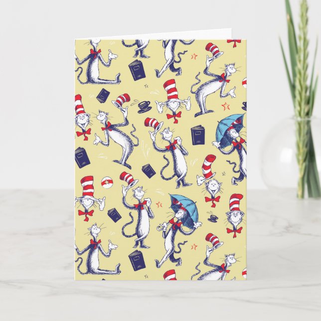 Cat In The Hat | Yellow Pattern Card (Front)