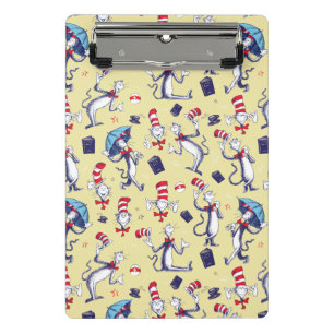 Cat In The Hat   Yellow Pattern Mini Clipboard