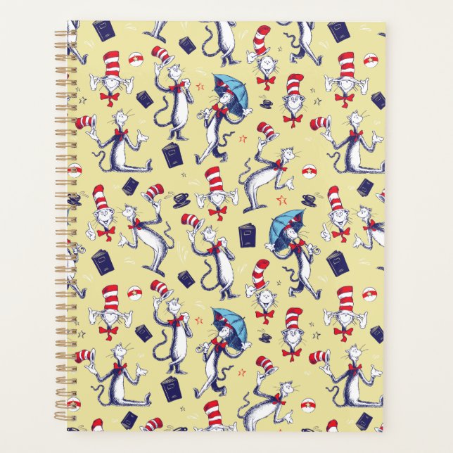 Cat In The Hat | Yellow Pattern Planner (Front)