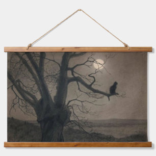 Cat in the Moonlight, Alexandre Steinlen Hanging Tapestry