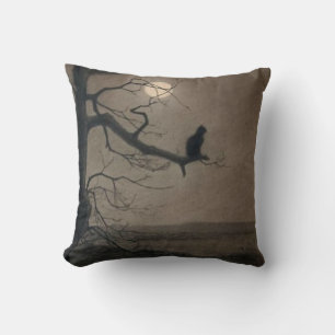Cat in the Moonlight, Alexandre Steinlen Throw Pillow