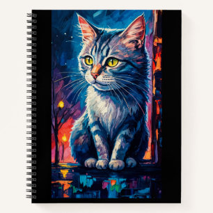 Cat in the Night Notebook