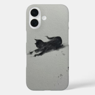 cat in the snow 1 iPhone 16 case