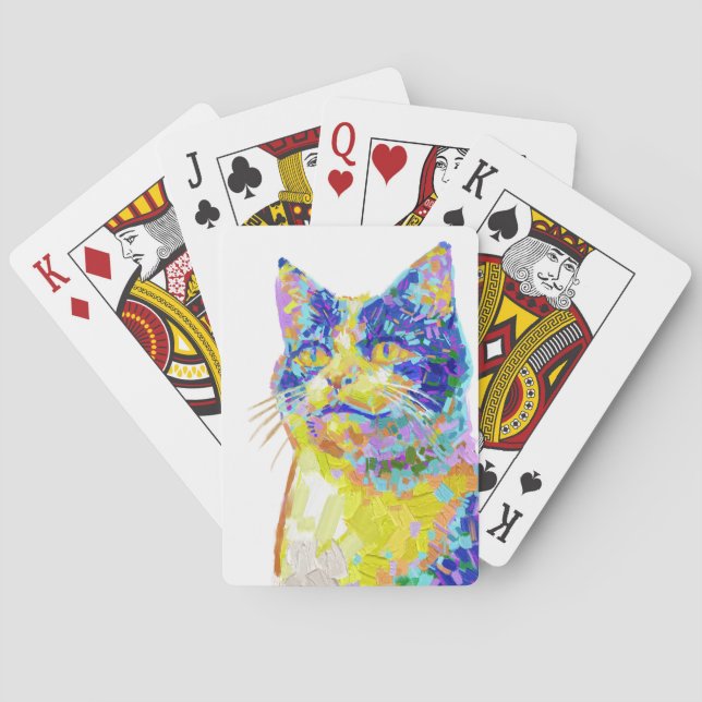 Cat in the Sunlight Button Playing Cards (Back)