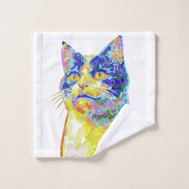 Cat in the Sunlight Wash Cloth (Wash Cloth)