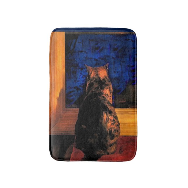 Cat in the Window Bath Mats (Front Vertical)