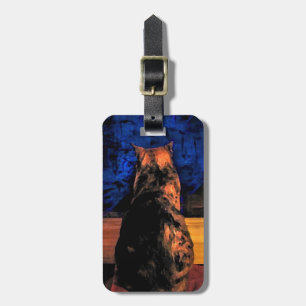 Cat in the Window Luggage Tag