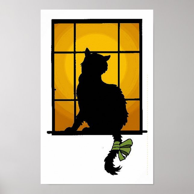 Cat in the Window Poster (Front)