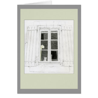 Cat in Window Card