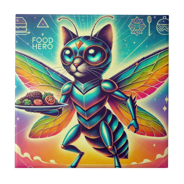 Cat-Insect Food Hero Superstar Tile (Front)