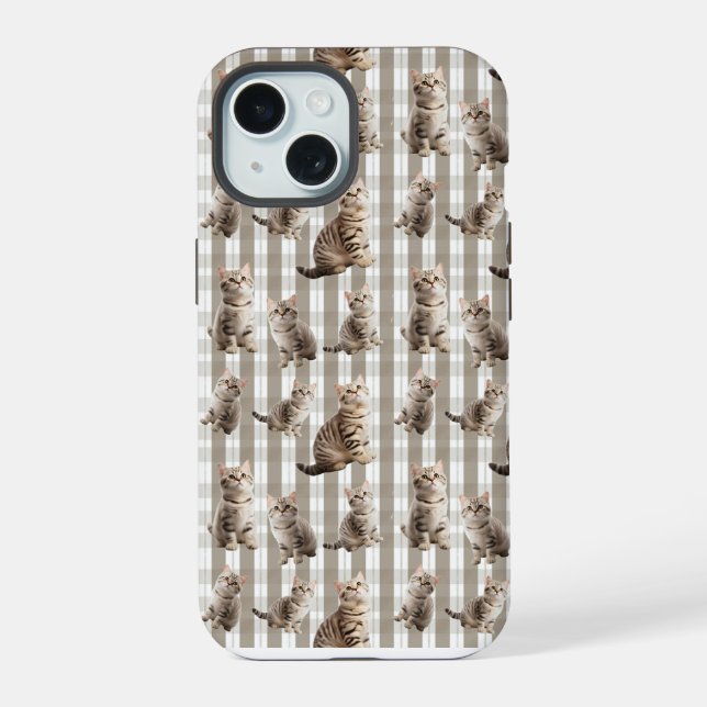 Cat iPhone 15 Phone Case  (Back)