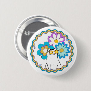 Cat is a Star 2 Inch Round Button