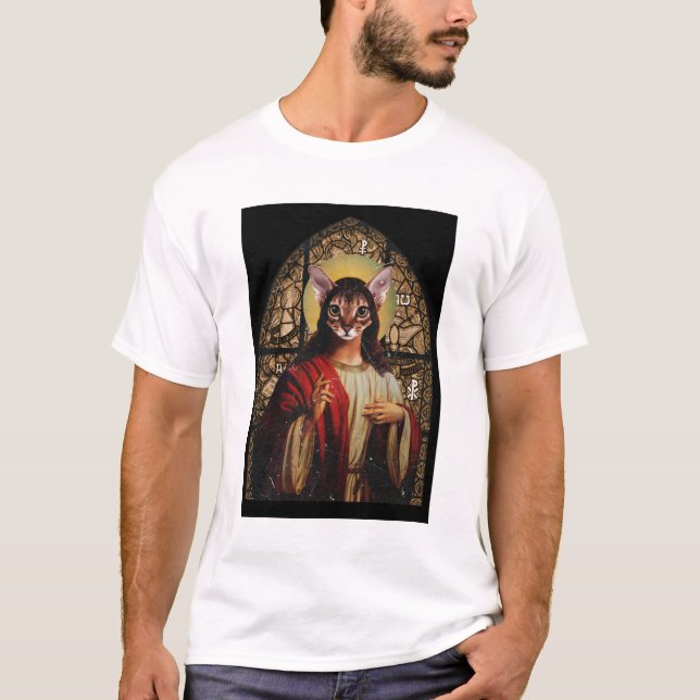 Cat Jesus T-Shirt (Front)