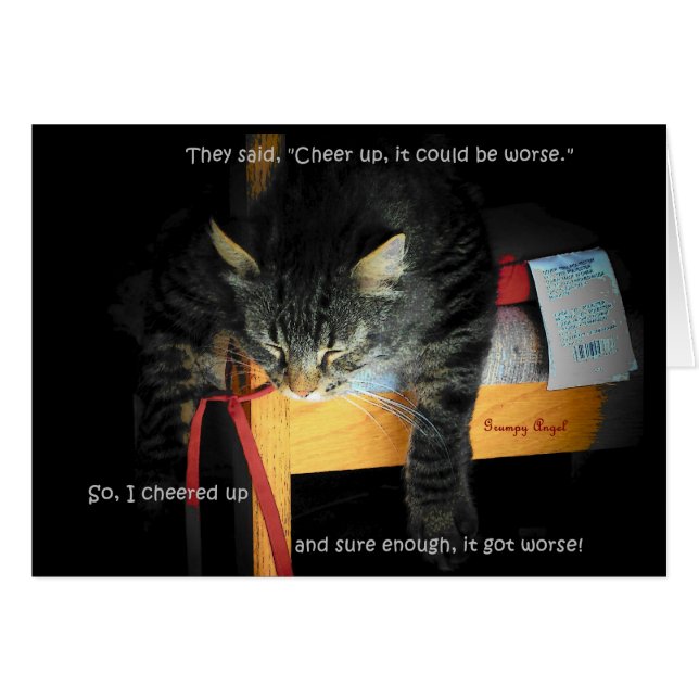 Cat Jokes - Depressed Kitty (Front Horizontal)