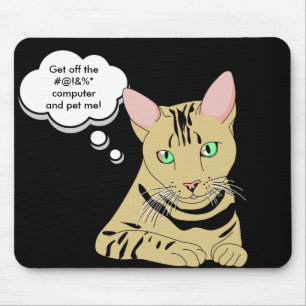 Cat Jokes Humour Mouse Pad