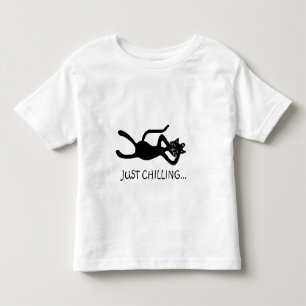 Cat just chilling toddler t-shirt