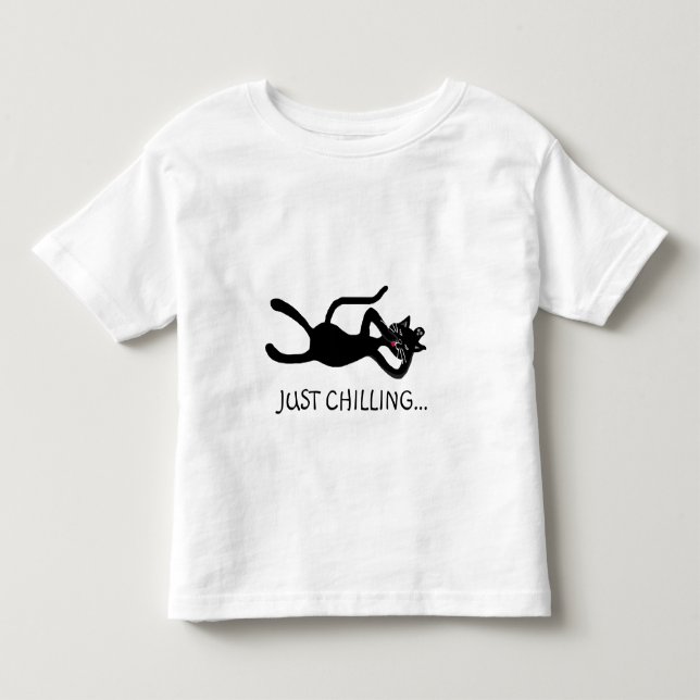 Cat just chilling toddler t-shirt (Front)