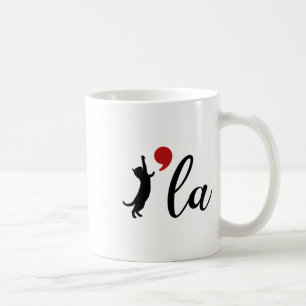 Cat Kamala Harris W 2024 Madam President Comma La  Coffee Mug