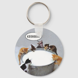 Cat Kegger Keychain