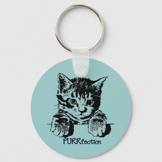 Cat Keychain Purrfection (Front)
