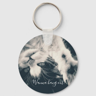 Cat keyring - want to hang out?