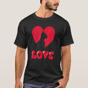 Cat Kitten Animal Red Heart Love Like Pet Sweet Ca T-Shirt