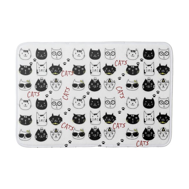 Cat Kitten Bathroom Bath Mat (Front)
