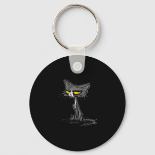 Cat Kitten Did I Roll My Eyes Out Loud Funny Sarca Keychain