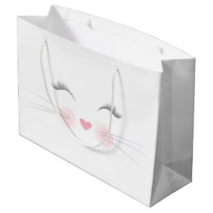 Cat Kitten Face Large Gift Bag