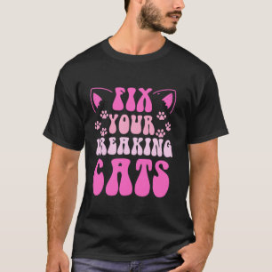 Cat kitten funny spay neuter humour veterinary cat T-Shirt