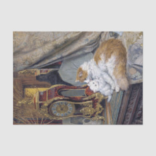 Cat & Kitten • Henriette Ronner-Knip (1821-1909) Tissue Paper