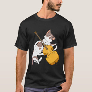 Cat Kitten Playing Cello Cat Cello Player Cellist T-Shirt